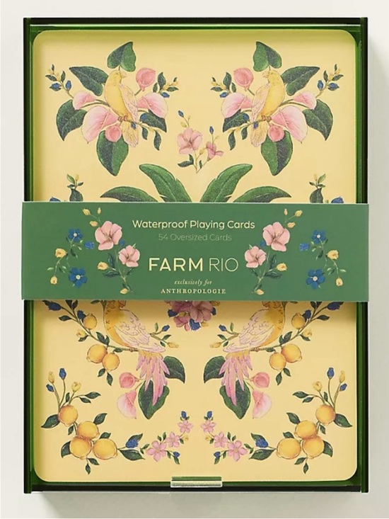 FARM Rio Other - New! NWT Farm Rio x Anthropologie Waterproof Playing Cards